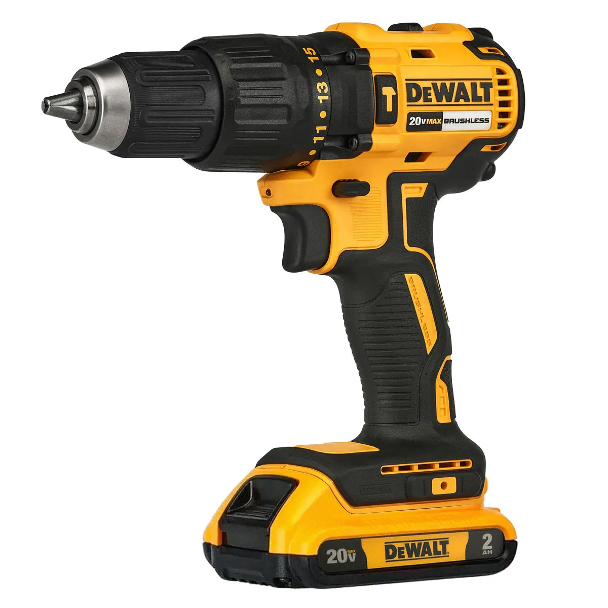 Parafusadeira Furadeira de Impacto Brushless 1/2 Pol. com 2 Baterias 20V Li-Ion Carregador Bivolt
