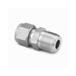 Conector reto macho inox 316 dupla anilha 1/2 OD X 1/4 NPT