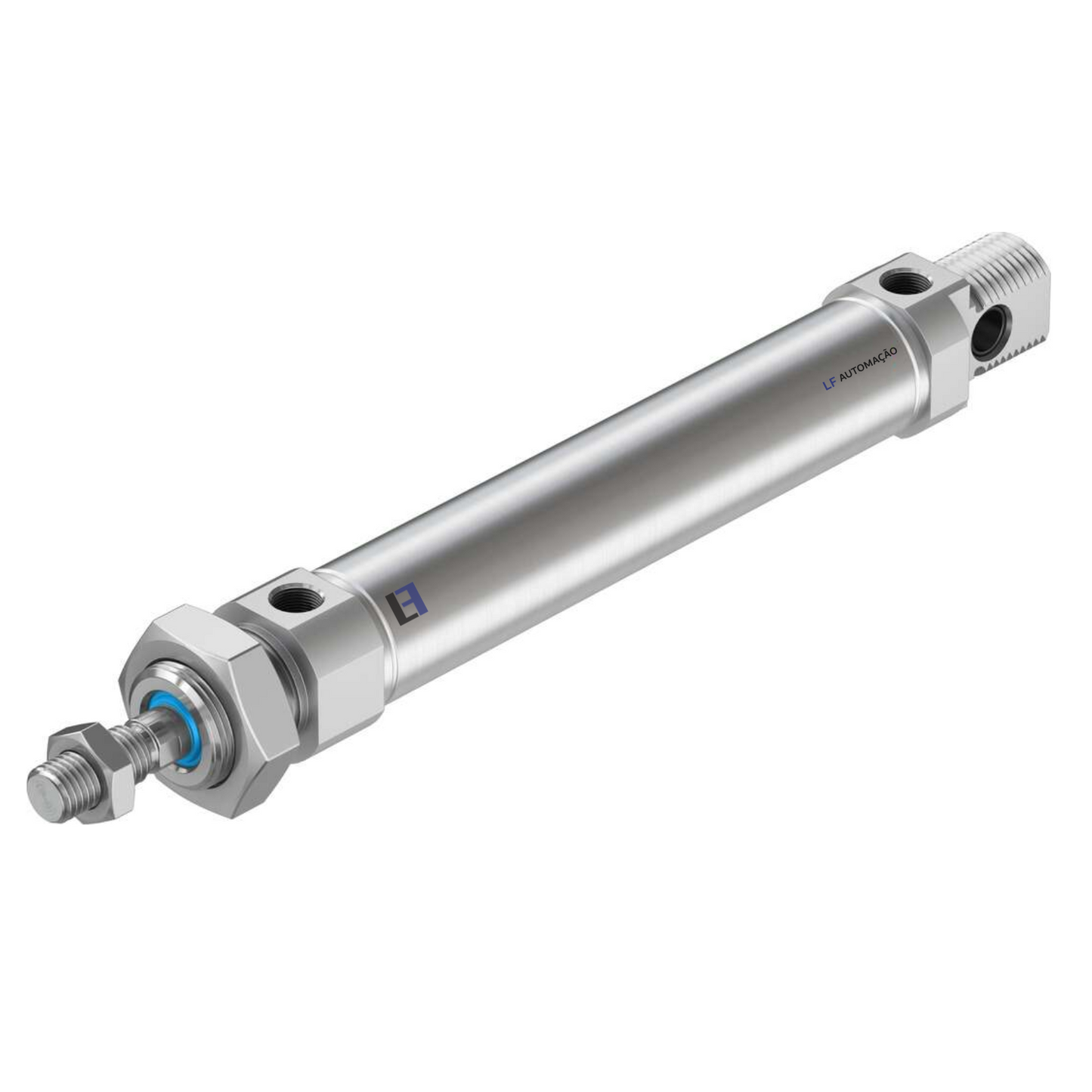 Cilindro Pistão Pneumático Dupla Ação 25X75 Mini ISO 6432