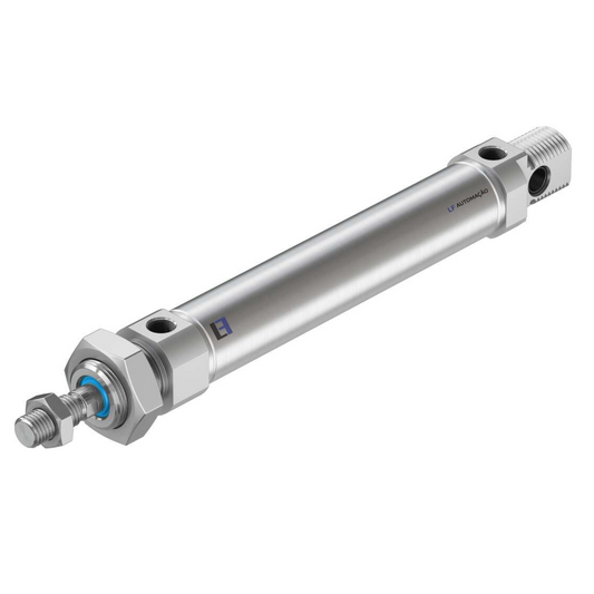 Cilindro Pistão Pneumático Dupla Ação 25X35 Mini ISO 6432