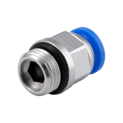 Conexão Pneumática Reta Macho 12mm X 1/4 BSP