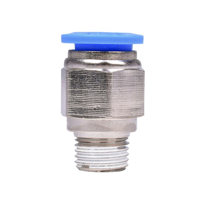 Conexão Pneumática Reta Macho 08mm X 1/8 NPT