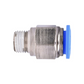 Conexão Pneumática Reta Macho 08mm X 1/4 NPT