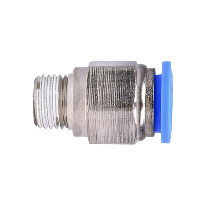 Conexão Pneumática Reta Macho 08mm X 1/4 NPT